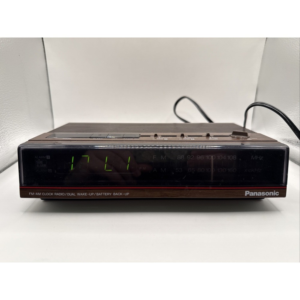 Panasonic Digital AM/FM Clock Radio RC-6080 Tested Works